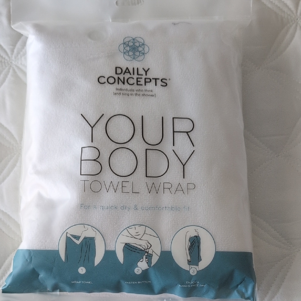 White Body Towel Wrap